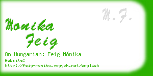 monika feig business card